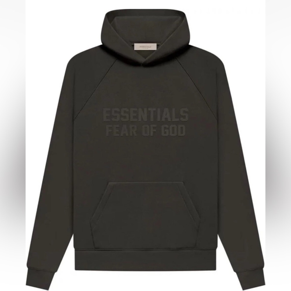 NEW Essentials Fear of God Off Black Hoodie Authentic FW22 AUTHENTIC 💯
